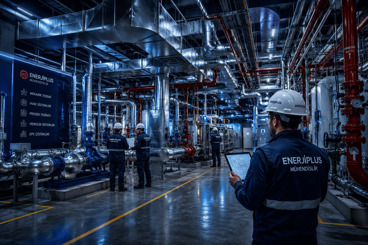 Endüstriyel fabrika tesisi — yangın koruma mühendisliği ve sprinkler sistemi uygulaması