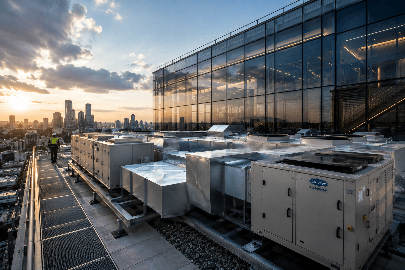 Rooftop Paket Klima Santrali — HVAC Ticari Bina